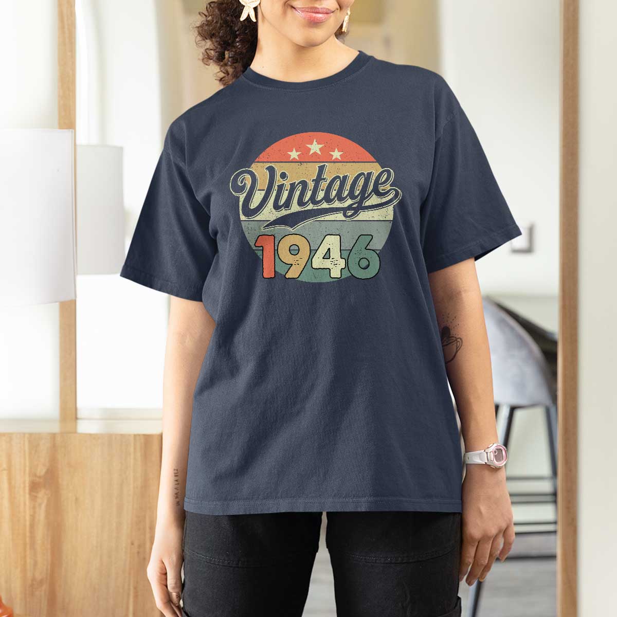 Vintage 1946 T Shirt For Women 80 Year Old 80th Birthday Gifts