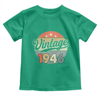 Vintage 1946 Toddler T Shirt 80 Year Old 80th Birthday Gifts