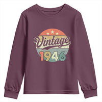 Vintage 1946 Youth Sweatshirt 80 Year Old 80th Birthday Gifts