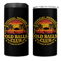 Funny 50th Birthday 4 in 1 Can Cooler Tumbler Retro Old Balls Club Gag Gift