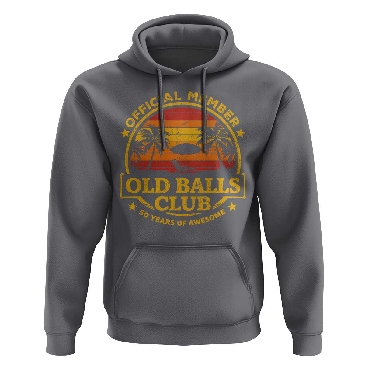 Funny 50th Birthday Hoodie Retro Old Balls Club Gag Gift