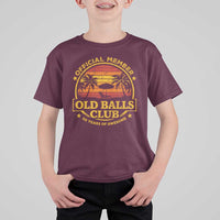 Funny 50th Birthday T Shirt For Kid Retro Old Balls Club Gag Gift