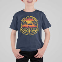 Funny 50th Birthday T Shirt For Kid Retro Old Balls Club Gag Gift