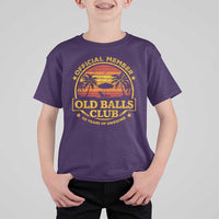 Funny 50th Birthday T Shirt For Kid Retro Old Balls Club Gag Gift