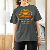 Funny 50th Birthday T Shirt For Women Retro Old Balls Club Gag Gift