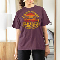 Funny 50th Birthday T Shirt For Women Retro Old Balls Club Gag Gift