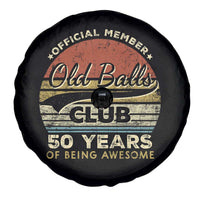 Funny 50th Birthday Spare Tire Cover Retro Old Balls Club 50 Years Of Awesome Gag Gift