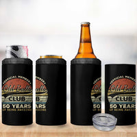 Funny 50th Birthday 4 in 1 Can Cooler Tumbler Retro Old Balls Club 50 Years Of Awesome Gag Gift