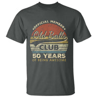 Funny 50th Birthday T Shirt Retro Old Balls Club 50 Years Of Awesome Gag Gift