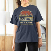Funny 50th Birthday T Shirt For Women Retro Old Balls Club 50 Years Of Awesome Gag Gift