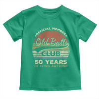 Funny 50th Birthday Toddler T Shirt Retro Old Balls Club 50 Years Of Awesome Gag Gift