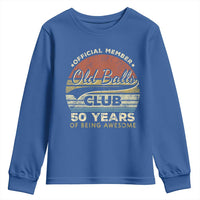 Funny 50th Birthday Youth Sweatshirt Retro Old Balls Club 50 Years Of Awesome Gag Gift