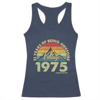 51th Birthday Racerback Tank Top Vintage 1975 Limited Edition 51 Years Old Gift