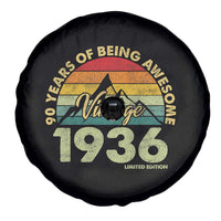 90th Birthday Spare Tire Cover Vintage 1936 Limited Edition 90 Year Old Gift