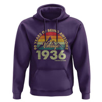 90th Birthday Hoodie Vintage 1936 Limited Edition 90 Year Old Gift