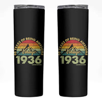 90th Birthday Skinny Tumbler Vintage 1936 Limited Edition 90 Year Old Gift