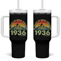 90th Birthday Tumbler With Handle Vintage 1936 Limited Edition 90 Year Old Gift