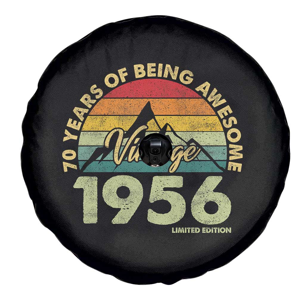 70th Birthday Spare Tire Cover Vintage 1956 Limited Edition 70 Year Old Gift