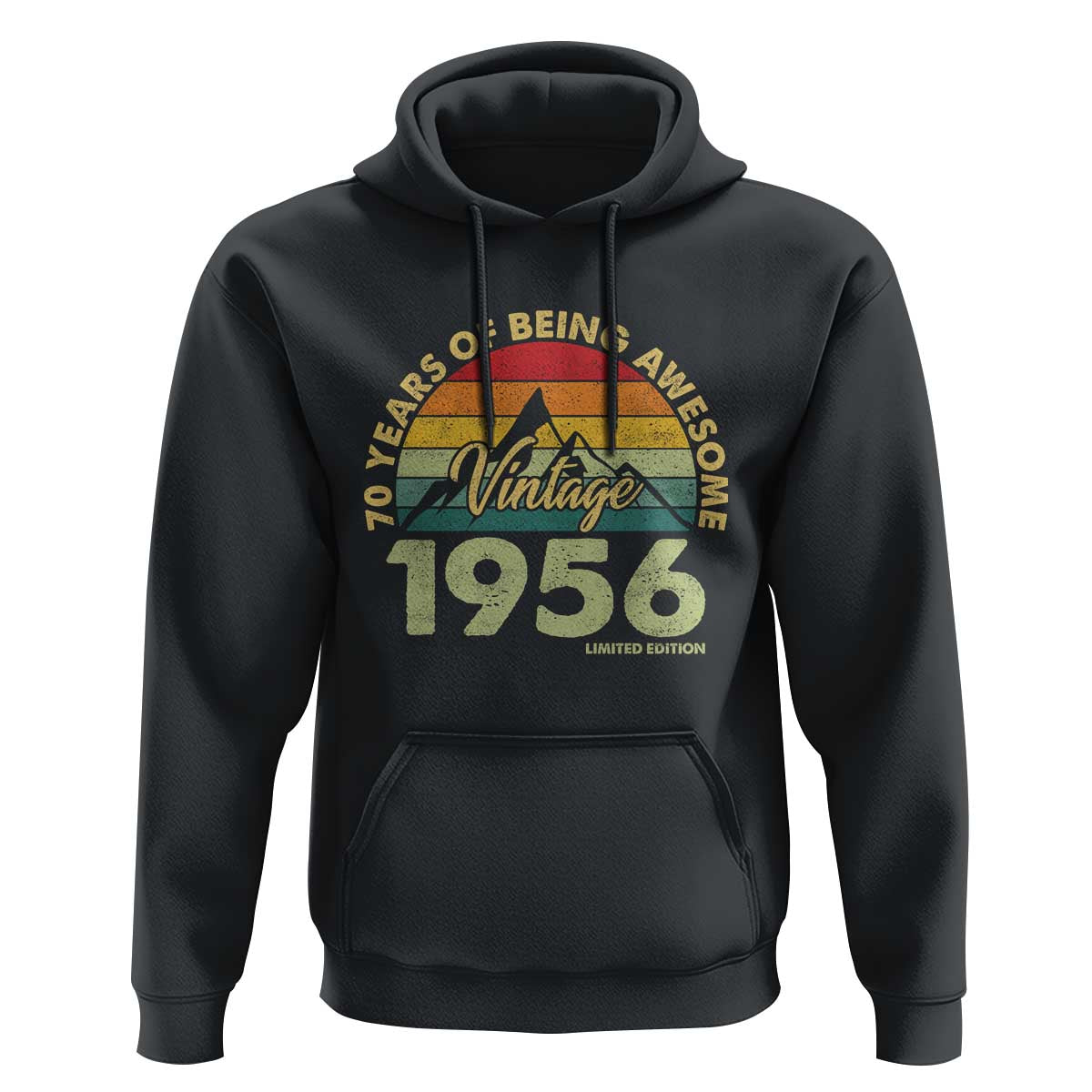 70th Birthday Hoodie Vintage 1956 Limited Edition 70 Year Old Gift