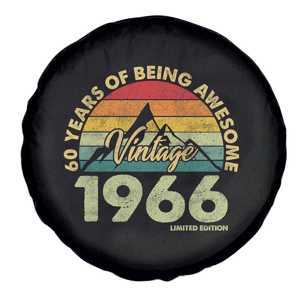 60th Birthday Spare Tire Cover Vintage 1966 Limited Edition 60 Year Old Gift