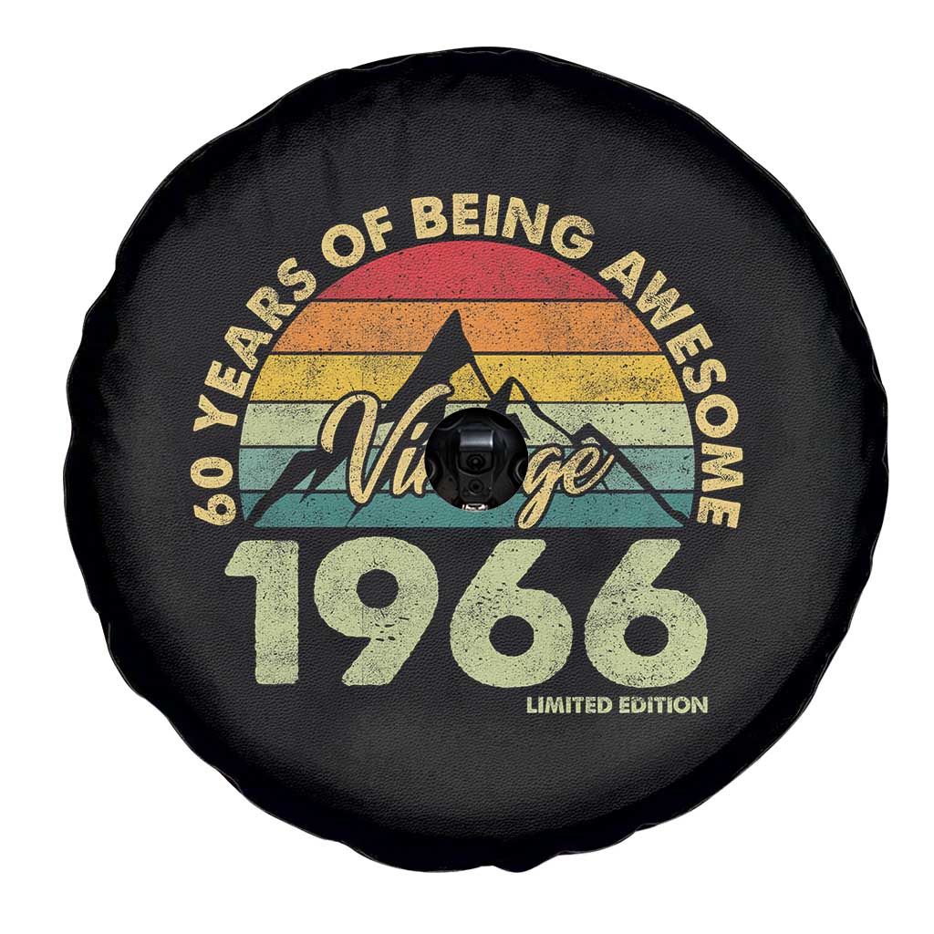 60th Birthday Spare Tire Cover Vintage 1966 Limited Edition 60 Year Old Gift