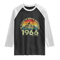 60th Birthday Raglan Shirt Vintage 1966 Limited Edition 60 Year Old Gift