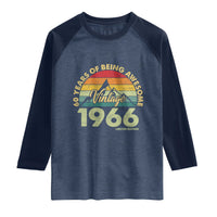 60th Birthday Raglan Shirt Vintage 1966 Limited Edition 60 Year Old Gift