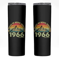 60th Birthday Skinny Tumbler Vintage 1966 Limited Edition 60 Year Old Gift