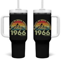 60th Birthday Tumbler With Handle Vintage 1966 Limited Edition 60 Year Old Gift