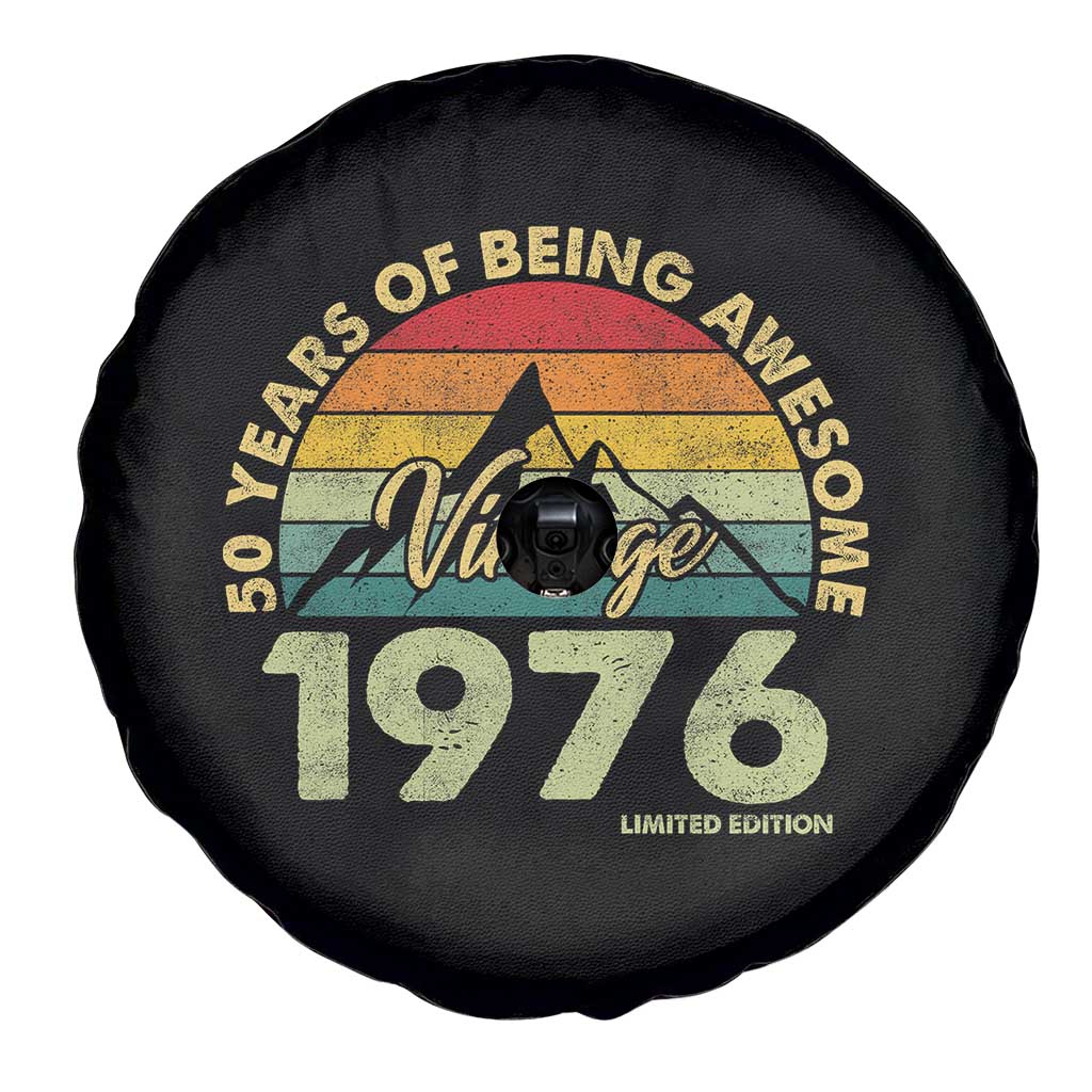 50th Birthday Spare Tire Cover Vintage 1976 Limited Edition 50 Year Old Gift