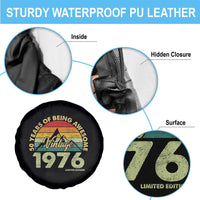 50th Birthday Spare Tire Cover Vintage 1976 Limited Edition 50 Year Old Gift