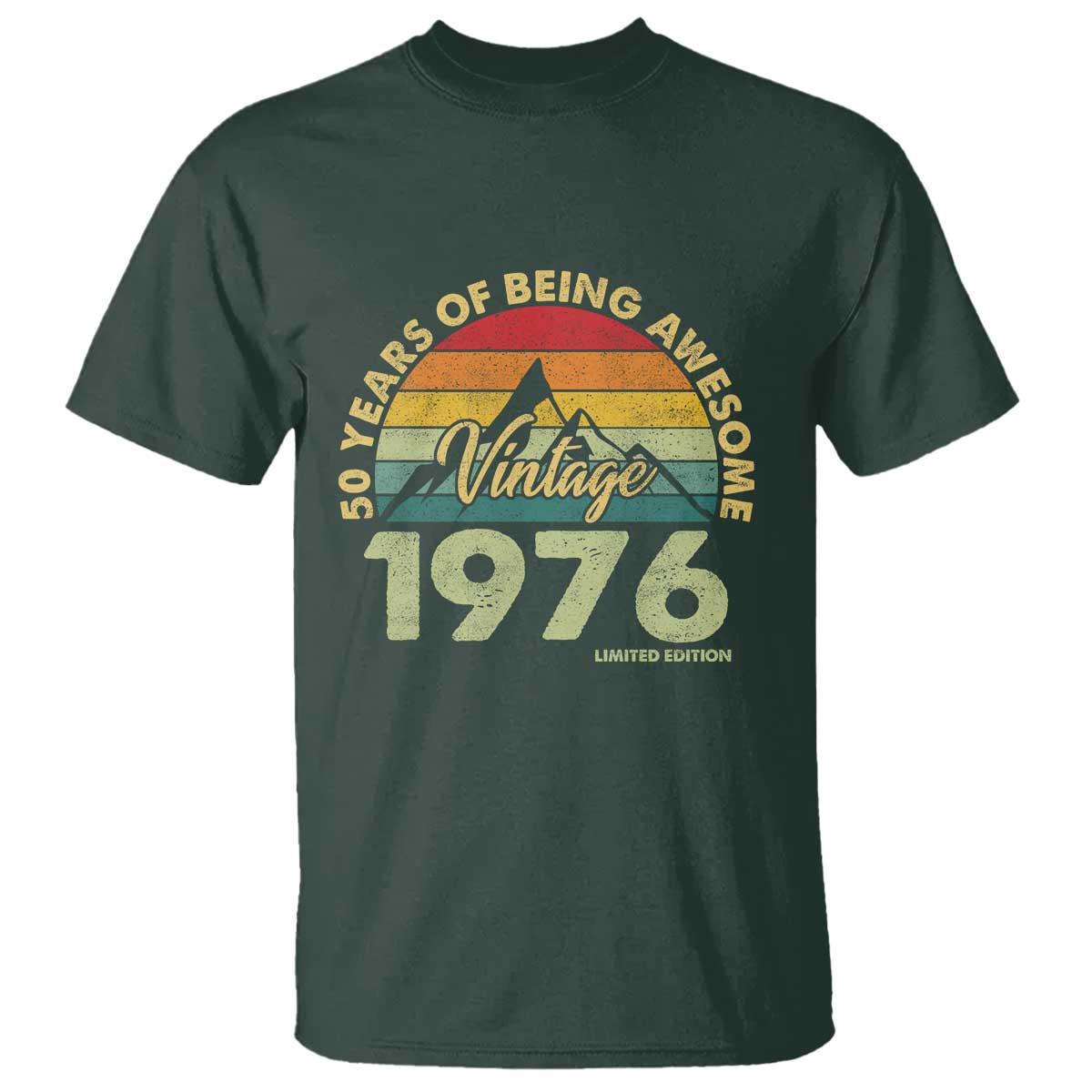 50th Birthday T Shirt Vintage 1976 Limited Edition 50 Year Old Gift