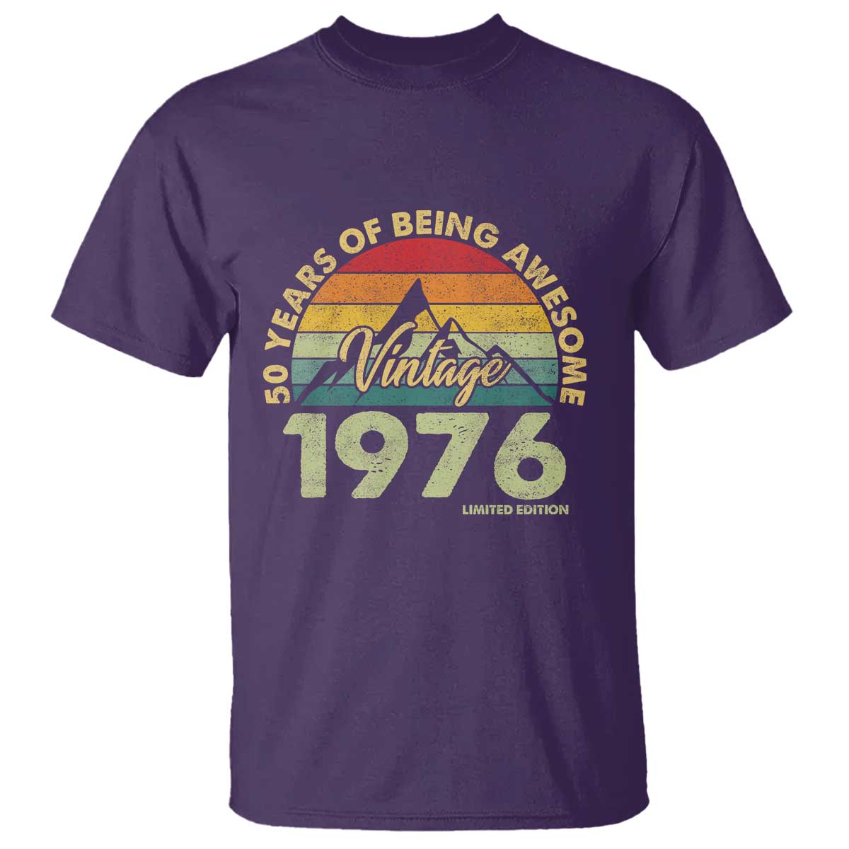 50th Birthday T Shirt Vintage 1976 Limited Edition 50 Year Old Gift