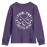 30th Birthday Golf Youth Sweatshirt Vintage 1996 Thir Tee And Still On Par Golf Lover Gift
