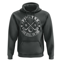 50th Birthday Golf Hoodie Vintage 1976 Fif Tee And Still On Par Golf Lover Gift