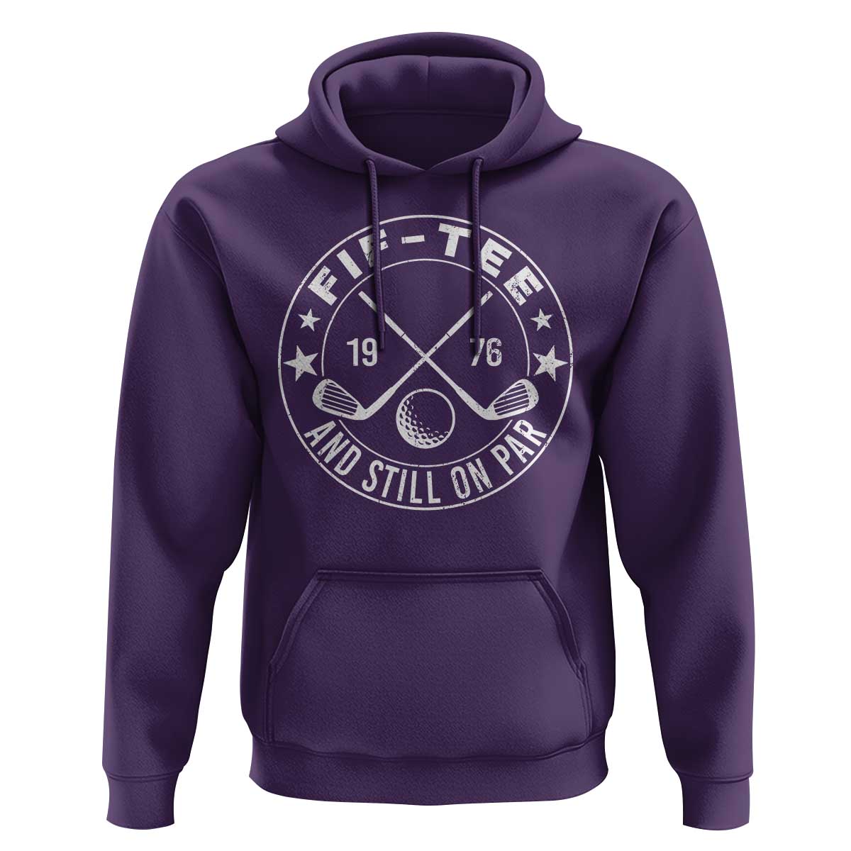 50th Birthday Golf Hoodie Vintage 1976 Fif Tee And Still On Par Golf Lover Gift
