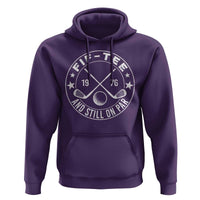 50th Birthday Golf Hoodie Vintage 1976 Fif Tee And Still On Par Golf Lover Gift