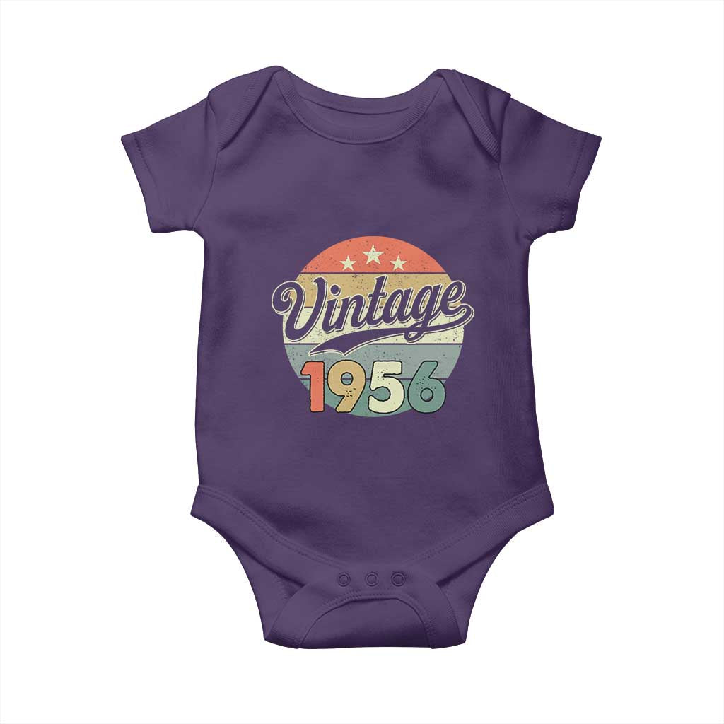 Vintage 1956 Baby Onesie 70 Year Old 70th Birthday Gifts