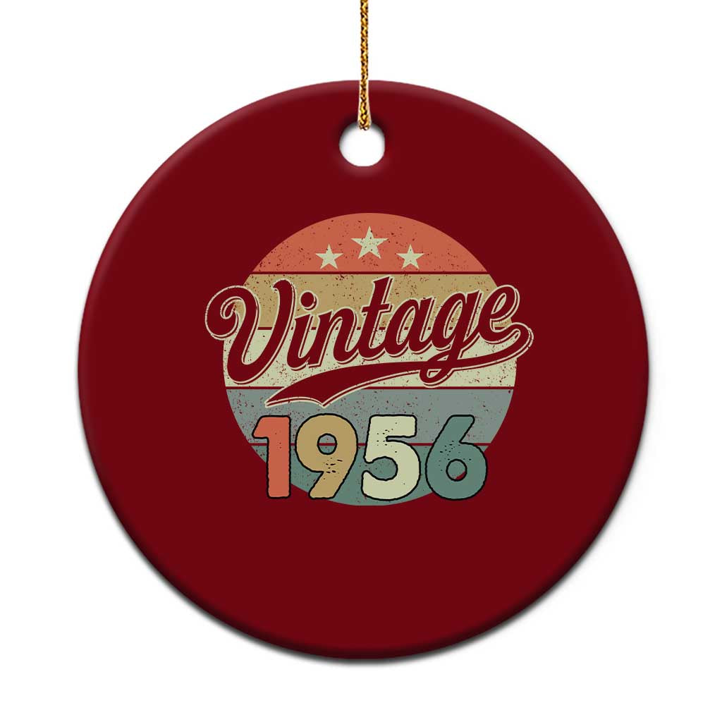 Vintage 1956 Ceramic Ornament 70 Year Old 70th Birthday Gifts