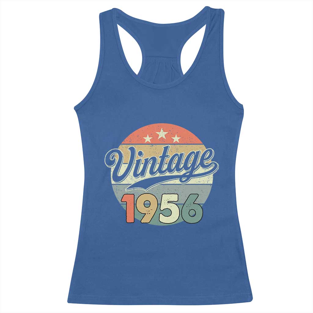 Vintage 1956 Racerback Tank Top 70 Year Old 70th Birthday Gifts