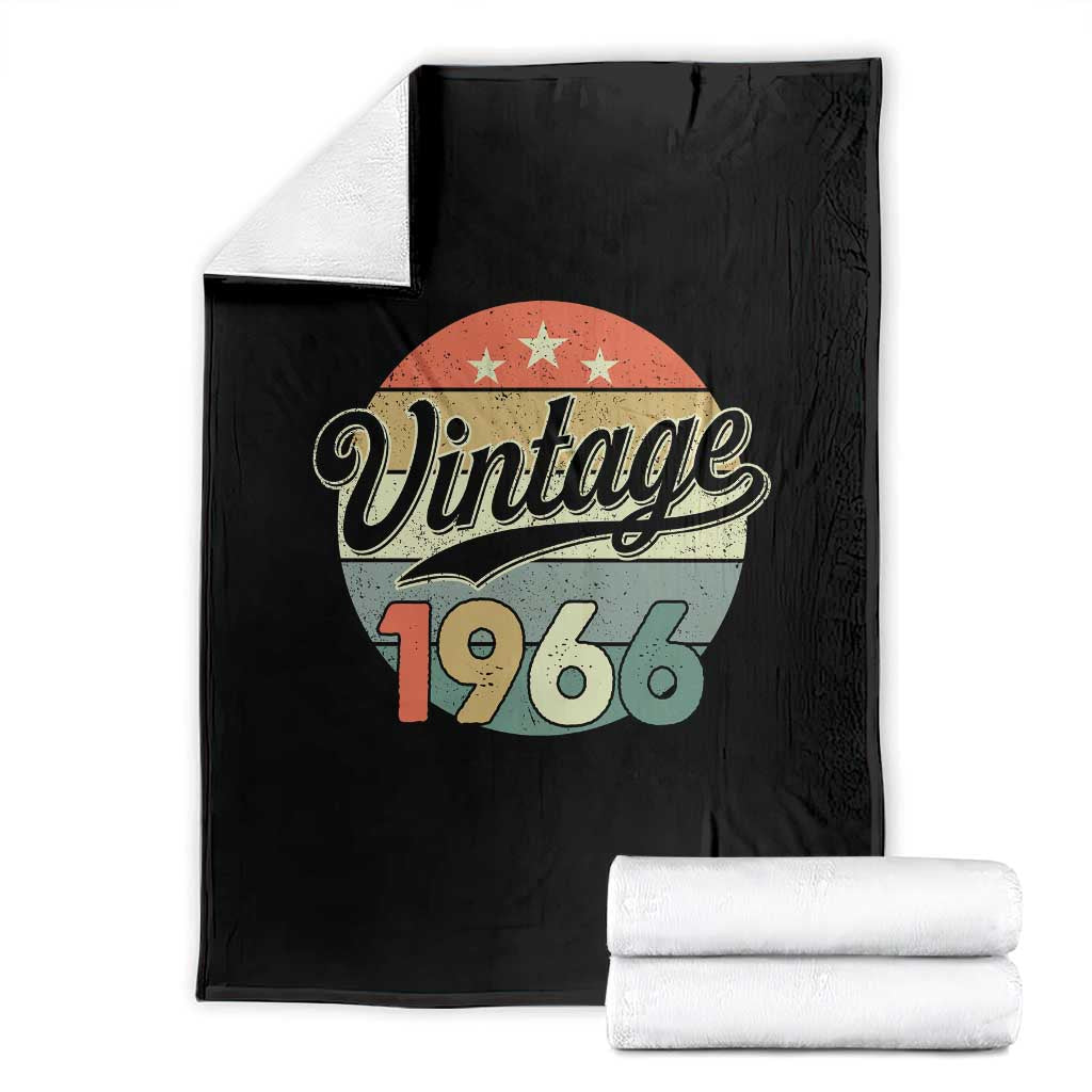 Vintage 1966 Throw Blanket 60 Year Old 60th Birthday Gifts