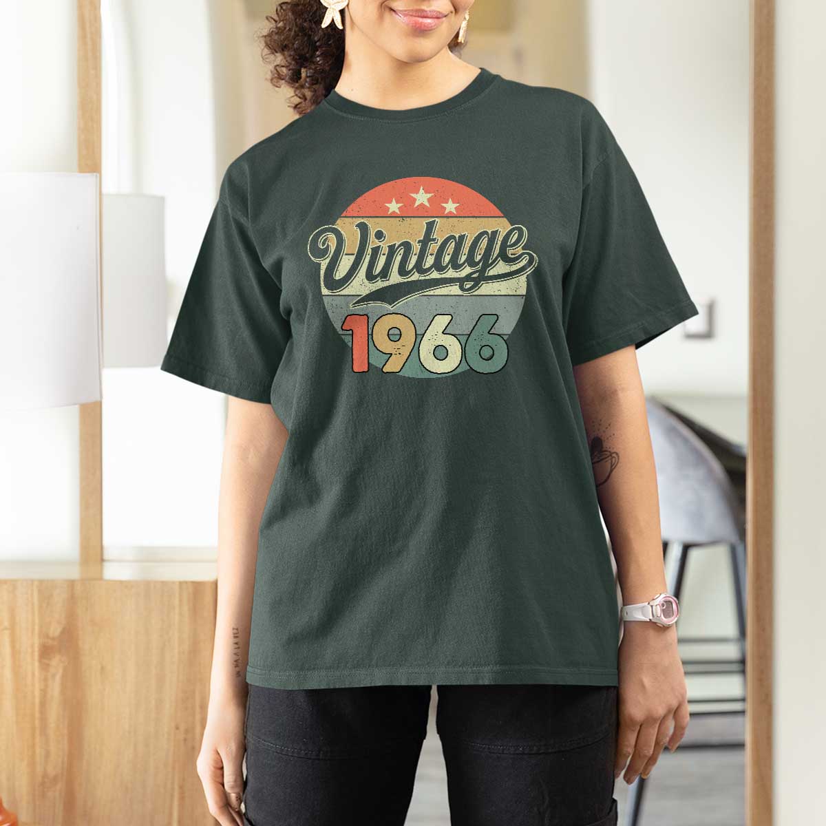 Vintage 1966 T Shirt For Women 60 Year Old 60th Birthday Gifts