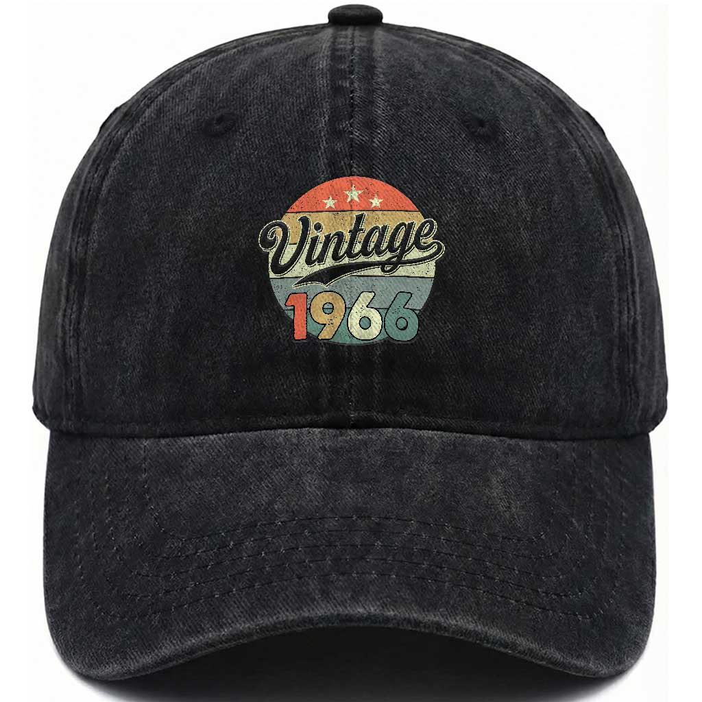 Vintage 1966 Washed Cotton Baseball Cap 60 Year Old 60th Birthday Gifts