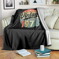 Vintage 1976 Throw Blanket 50 Year Old 50th Birthday Gifts