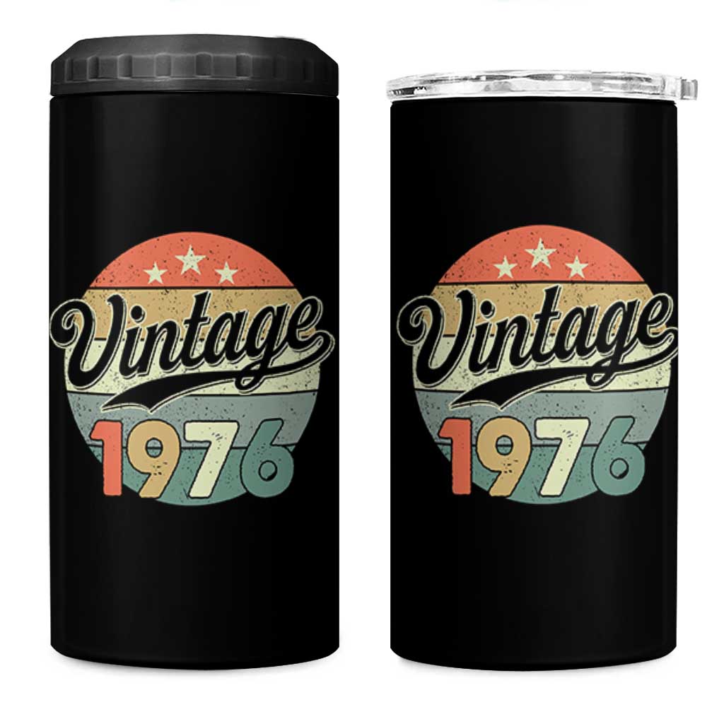Vintage 1976 4 in 1 Can Cooler Tumbler 50 Year Old 50th Birthday Gifts