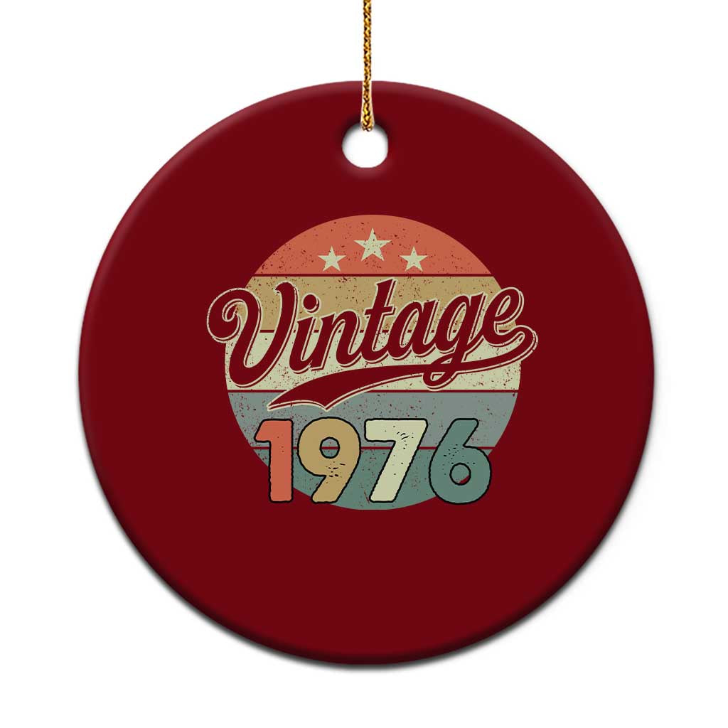 Vintage 1976 Ceramic Ornament 50 Year Old 50th Birthday Gifts