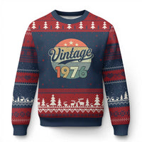 Vintage 1976 Ugly Christmas Sweater 50 Year Old 50th Birthday Gifts