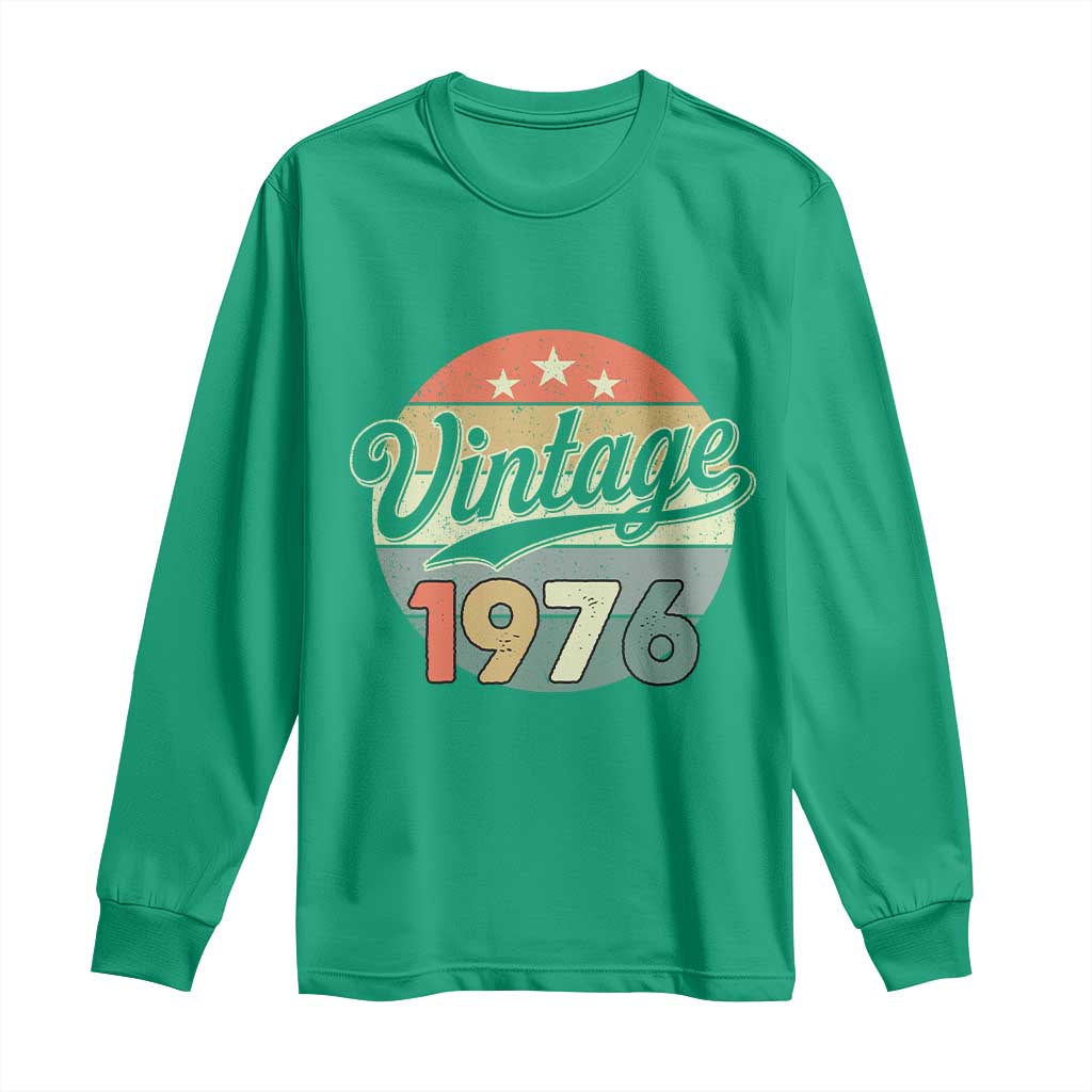 Vintage 1976 Long Sleeve Shirt 50 Year Old 50th Birthday Gifts