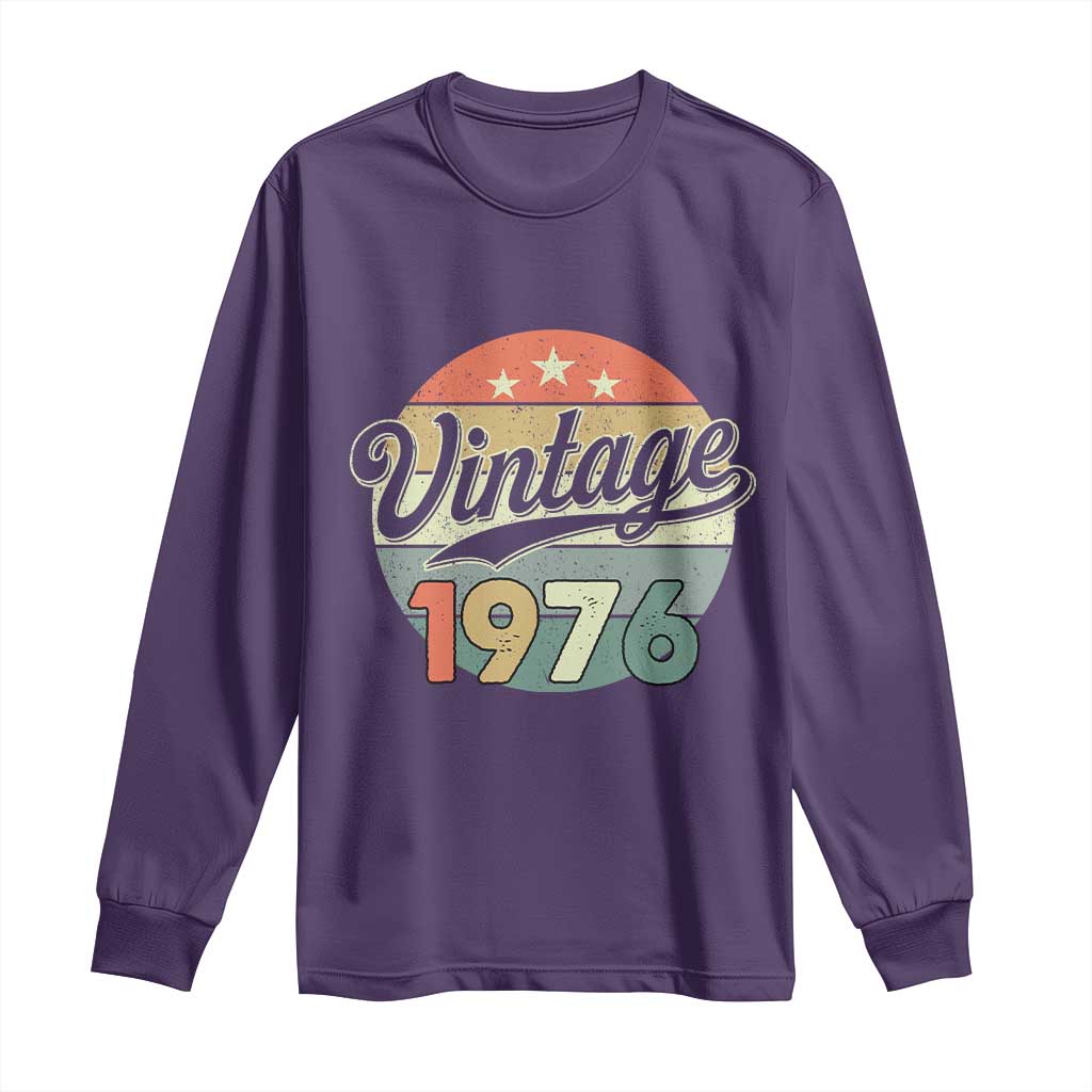 Vintage 1976 Long Sleeve Shirt 50 Year Old 50th Birthday Gifts