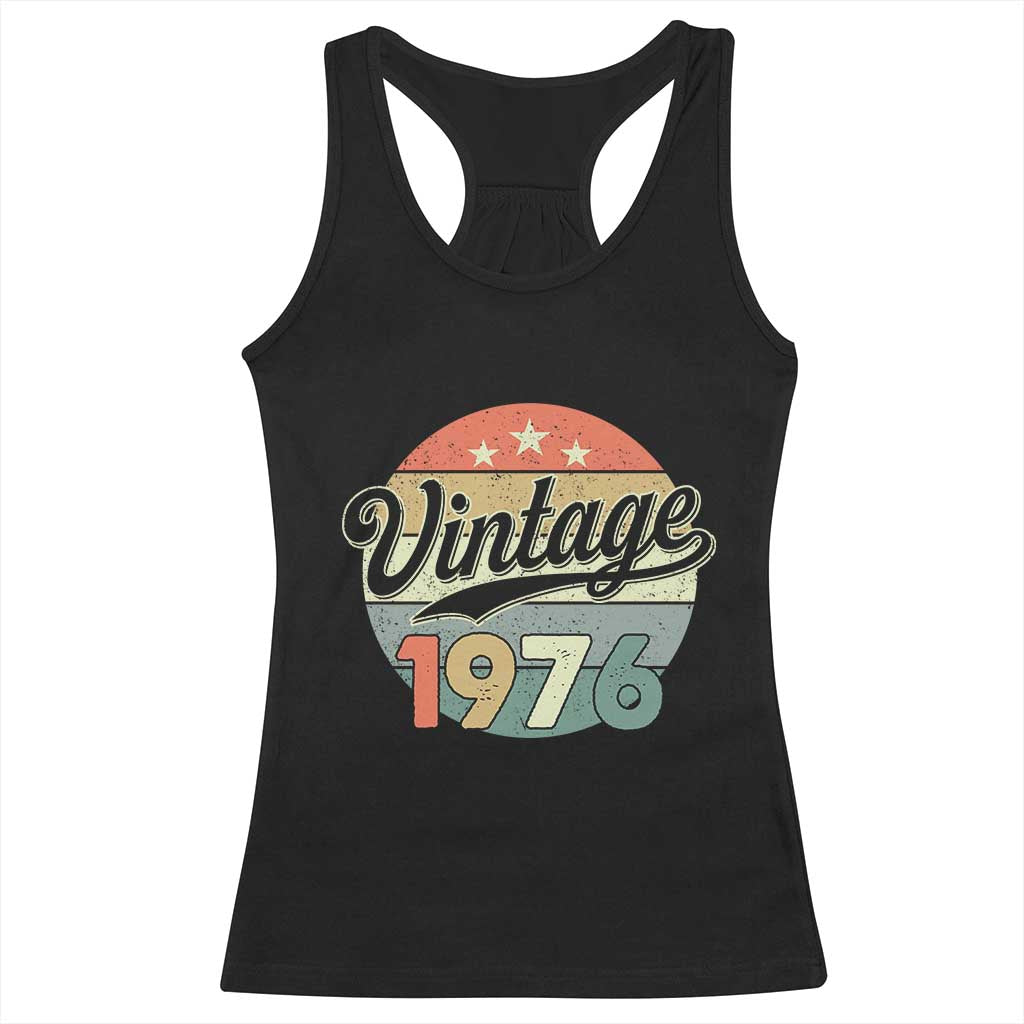 Vintage 1976 Racerback Tank Top 50 Year Old 50th Birthday Gifts